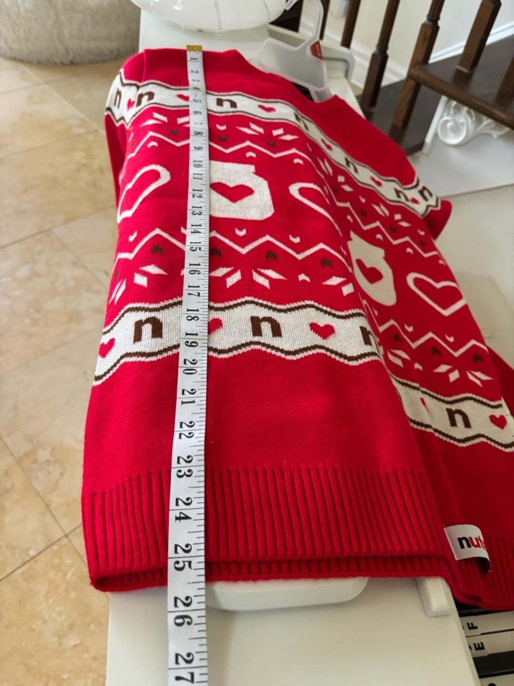 Nutella Red Heart Holiday Sweater - Picture 14 of 14